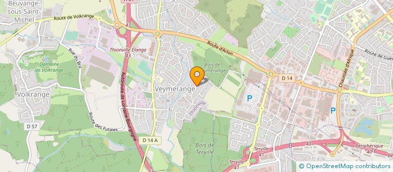 localisation de l'entreprise CABINET MEDICAL DRS DAUL TUCHMANN  THIONVILLE