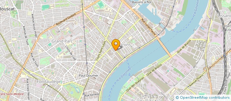 localisation de l'entreprise CABINET MEDICAL DU 36 COURS DU MEDOC  BORDEAUX