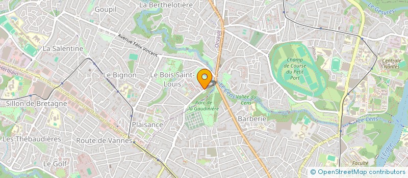 localisation de l'entreprise CABINET MEDICAL DU BOIS SAINT LOUIS à ORVAULT