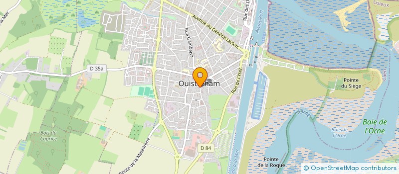 localisation de l'entreprise CABINET MEDICAL DU BOURG  OUISTREHAM