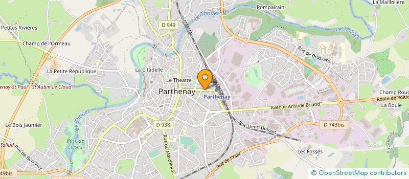 localisation de l'entreprise CABINET MEDICAL DU BOURG BELAIS à PARTHENAY