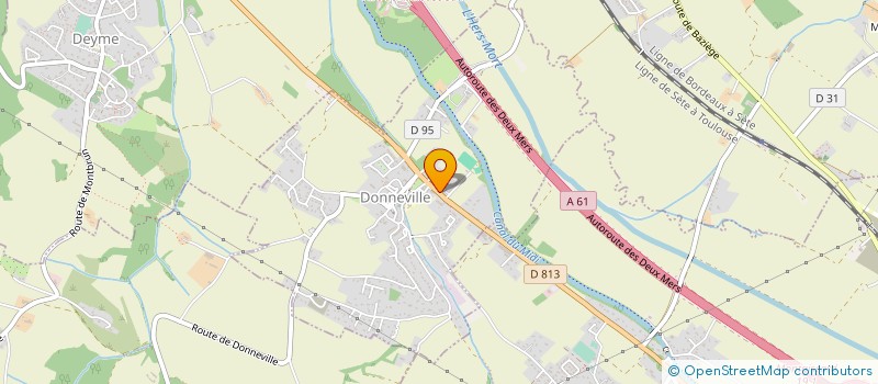 localisation de l'entreprise CABINET MEDICAL DU CANAL DU MIDI  MONTGISCARD