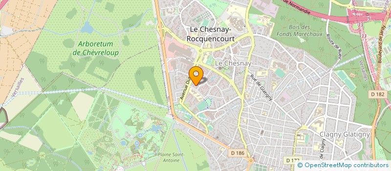 localisation de l'entreprise CABINET MEDICAL DU DOCTEUR CHENIQUE  LE CHESNAY-ROCQUENCOURT