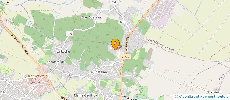 localisation de l'entreprise CABINET MEDICAL DU DR RABAUD CARRIE  ROYAN