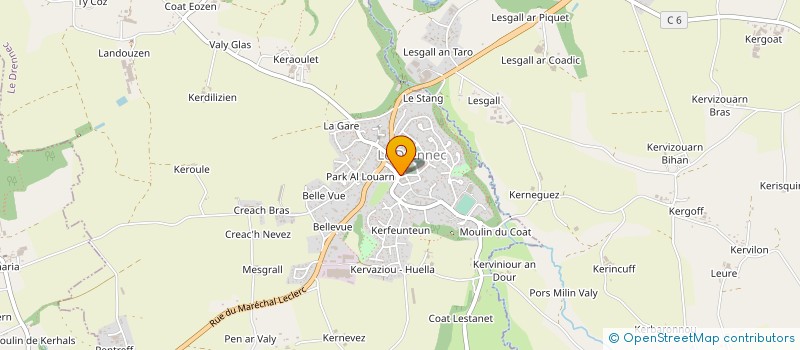 localisation de l'entreprise CABINET MEDICAL DU DRENNEC  LE DRENNEC