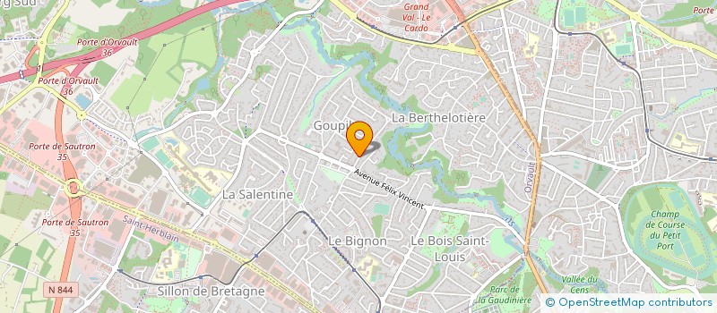 localisation de l'entreprise CABINET MEDICAL DU PETIT CHANTILLY à ORVAULT