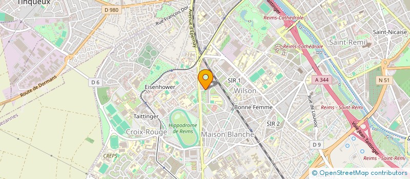 localisation de l'entreprise CABINET MEDICAL DU POLE SANTE DUNKERQUE  REIMS