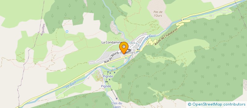 localisation de l'entreprise CABINET MEDICAL DU QUEYRAS  AIGUILLES