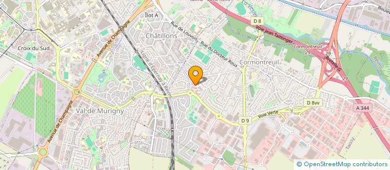 localisation de l'entreprise CABINET MEDICAL DU ROUSSILLON  CORMONTREUIL