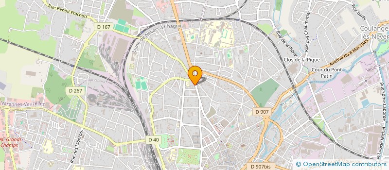 localisation de l'entreprise CABINET MEDICAL DU SQUARE à NEVERS