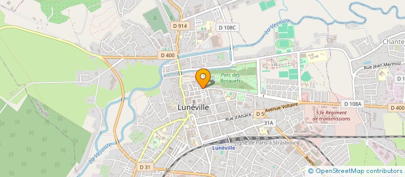 localisation de l'entreprise CABINET MEDICAL DU THEATRE  LUNEVILLE