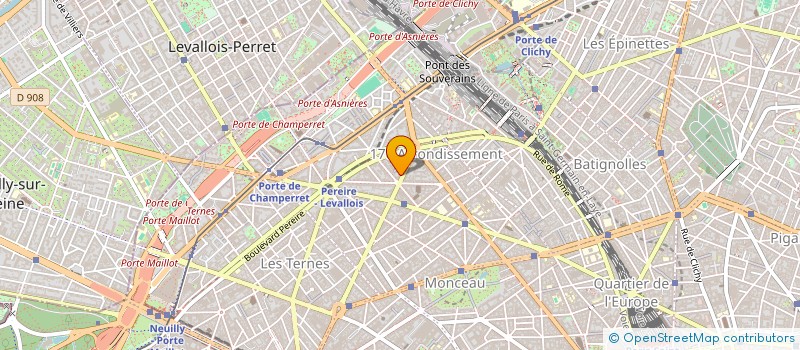 localisation de l'entreprise CABINET MEDICAL ESTHETIQUE WAGRAM  PARIS