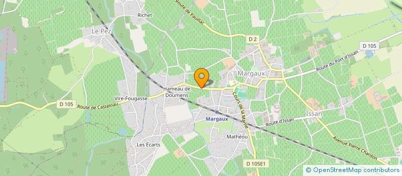 localisation de l'entreprise CABINET MEDICAL ET DE KINESITHERAPIE à MARGAUX-CANTENAC