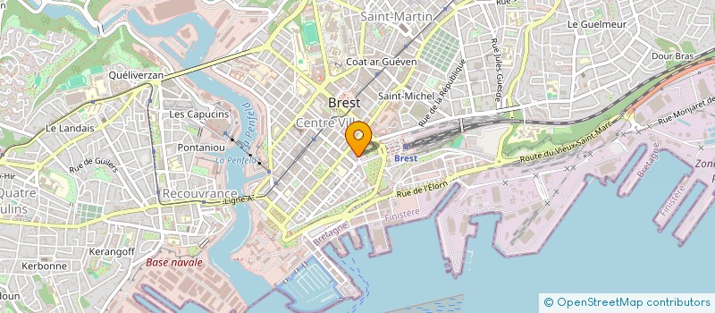 localisation de l'entreprise CABINET MEDICAL FURET NERRIEC à BREST