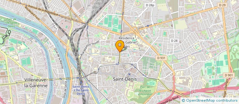 localisation de l'entreprise CABINET MEDICAL GABRIEL PERI à SAINT-DENIS