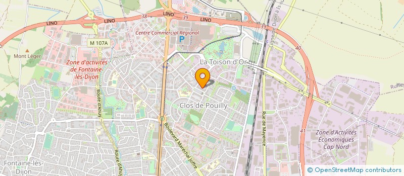 localisation de l'entreprise CABINET MEDICAL GRANVILLE  DIJON