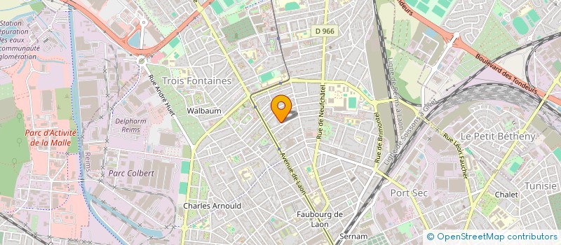 localisation de l'entreprise CABINET MEDICAL HUGUES KRAFFT SCM DES DOCTEURS  COLAS FALLET LE BRAS LAGEL  REIMS