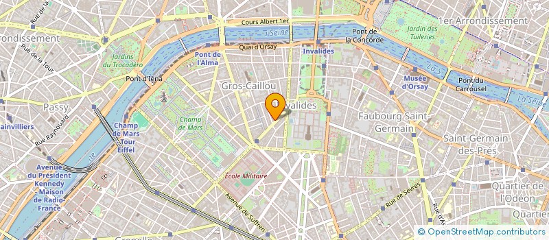 localisation de l'entreprise CABINET MEDICAL INVALIDES MAUBOURG  PARIS