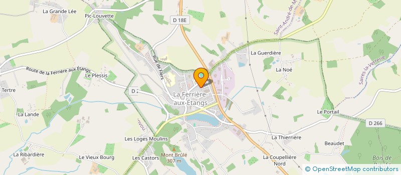 localisation de l'entreprise CABINET MEDICAL LA FERRIERE AUX ETANGS à LA FERRIERE-AUX-ETANGS