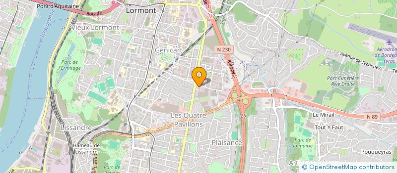 localisation de l'entreprise CABINET MEDICAL LA RAMADE  LORMONT