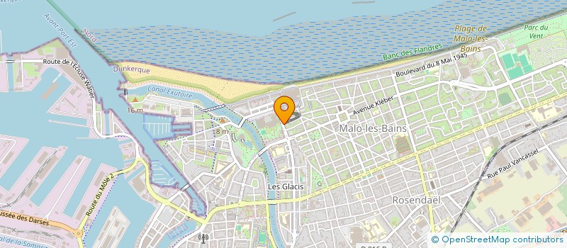 localisation de l'entreprise CABINET MEDICAL LAENNEC DES DR MAES ET DR HEDDADJI à DUNKERQUE