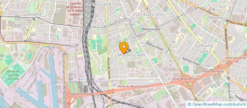 localisation de l'entreprise CABINET MEDICAL LE CLOS BERGER  VENISSIEUX