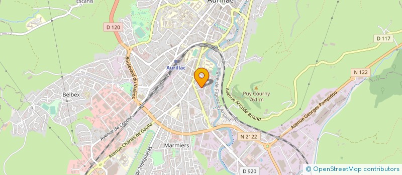 localisation de l'entreprise CABINET MEDICAL LES AIRELLES à AURILLAC