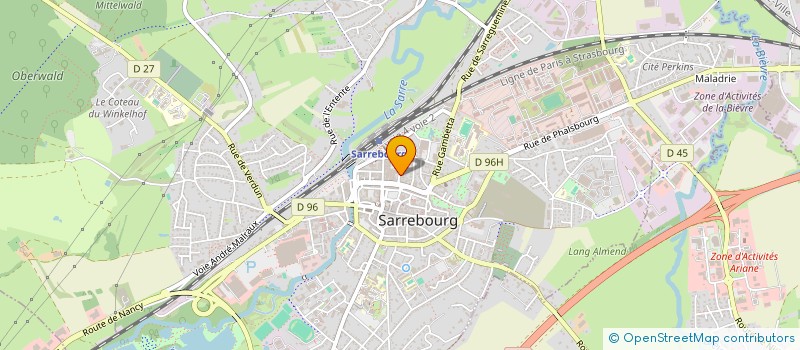 localisation de l'entreprise CABINET MEDICAL LOT DEISS ET SCHOERING  SARREBOURG
