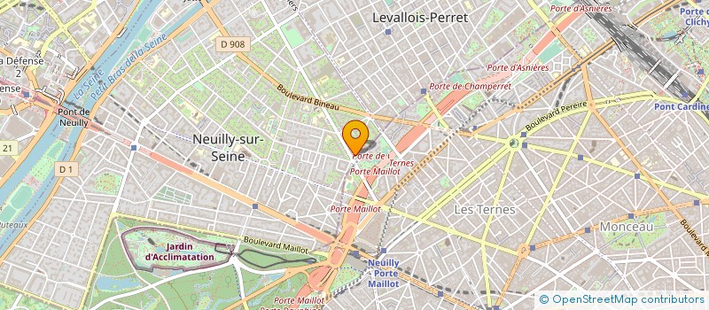localisation de l'entreprise CABINET MEDICAL MAILLOT à NEUILLY-SUR-SEINE
