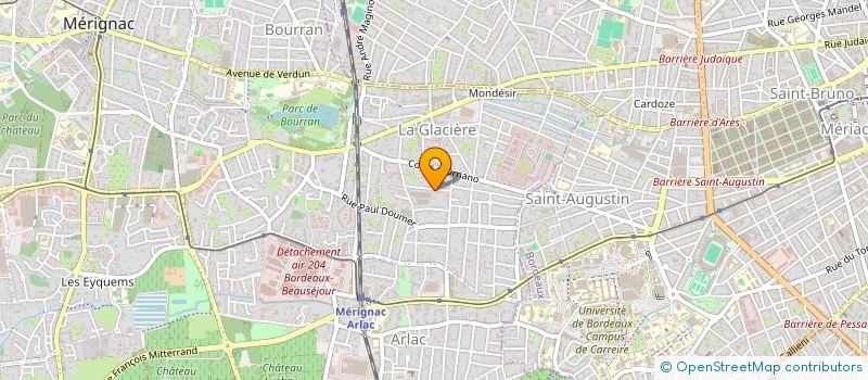 localisation de l'entreprise CABINET MEDICAL MARTINEZ BENOIST  MERIGNAC