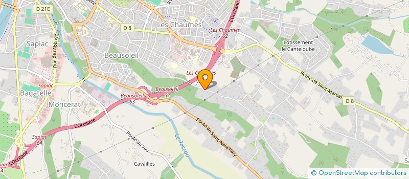 localisation de l'entreprise CABINET MEDICAL MATISSE  MONTAUBAN