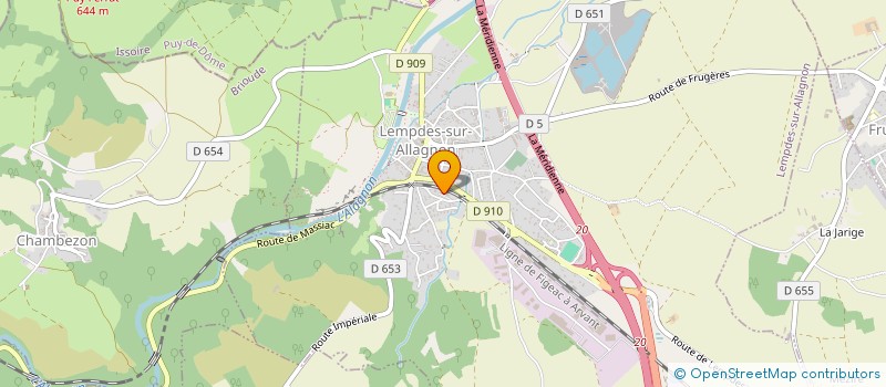 localisation de l'entreprise CABINET MEDICAL MESTRE PHILIPPE  LEMPDES-SUR-ALLAGNON