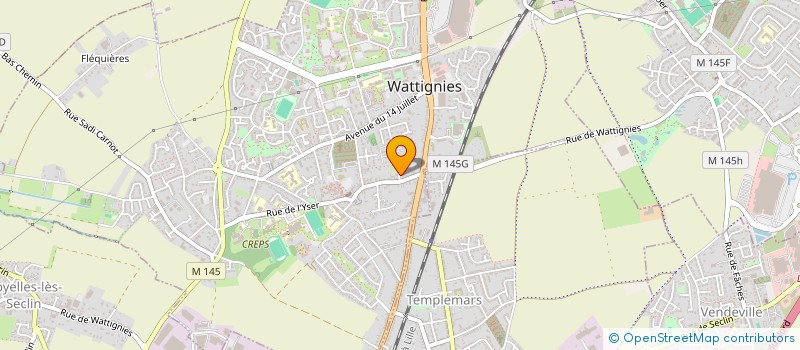 localisation de l'entreprise CABINET MEDICAL MICHELET  WATTIGNIES