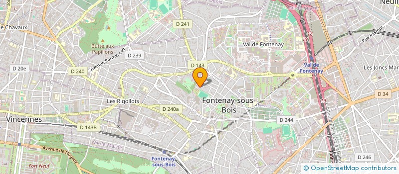 localisation de l'entreprise CABINET MEDICAL NOUTS TOURE à FONTENAY-SOUS-BOIS