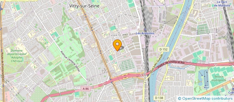 localisation de l'entreprise CABINET MEDICAL OPLYMPE DE GOUGES  VITRY-SUR-SEINE