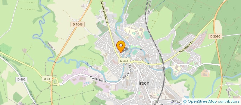 localisation de l'entreprise CABINET MEDICAL PASTEUR  HIRSON