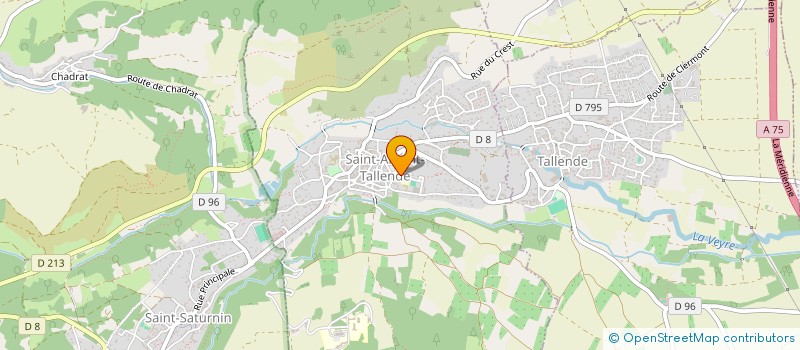 localisation de l'entreprise CABINET MEDICAL PASTEUR SAINT AMANT TALLENDE  SAINT-AMANT-TALLENDE