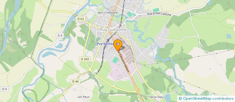 localisation de l'entreprise CABINET MEDICAL PIERRE GAY  PUY-GUILLAUME