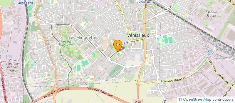 localisation de l'entreprise CABINET MEDICAL PLURIDISIPLINAIRE ANNE INGRID  VENISSIEUX