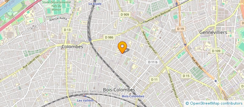 localisation de l'entreprise CABINET MEDICAL RASPAIL à BOIS-COLOMBES