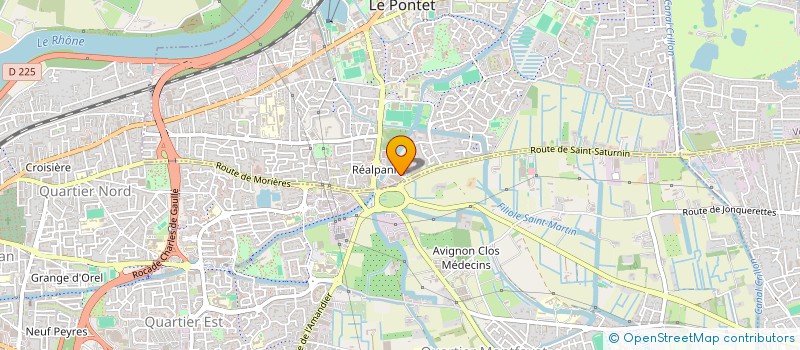 localisation de l'entreprise CABINET MEDICAL REALPANIER  LE PONTET