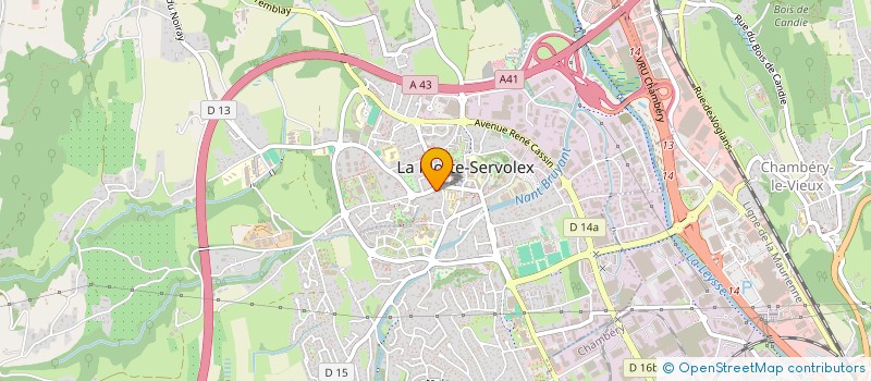 localisation de l'entreprise CABINET MEDICAL SACRE & COILLARD  LA MOTTE-SERVOLEX