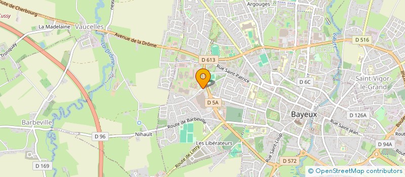 localisation de l'entreprise CABINET MEDICAL SAINT JULIEN  BAYEUX