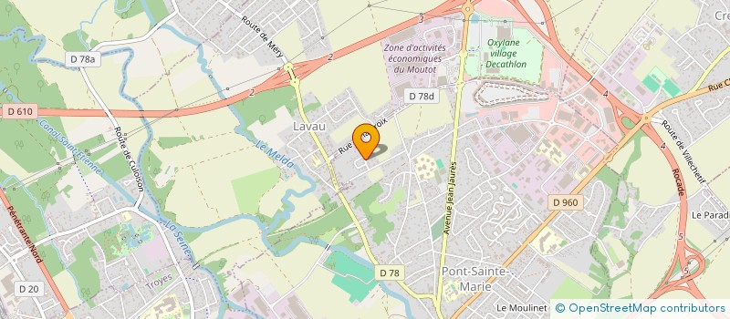 localisation de l'entreprise CABINET MEDICAL SPECIALISE RUE DE L'ARMISTICE A TROYES  PONT-SAINTE-MARIE