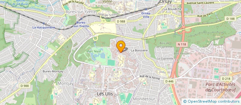 localisation de l'entreprise CABINET MEDICAL TARDIVEL ET LACLAVERIE à LES ULIS