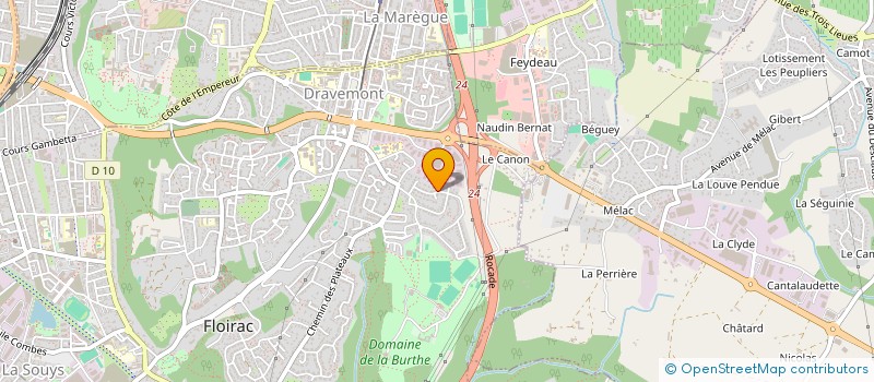 localisation de l'entreprise CABINET MEDICAL URGENTISTES  FLOIRAC