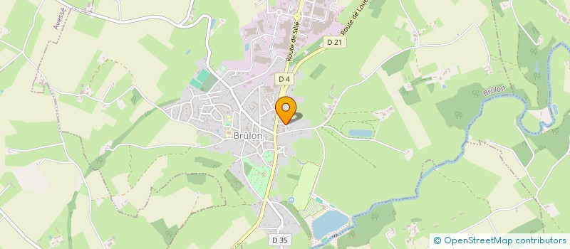 localisation de l'entreprise CABINET MEDICAL VEGRE ET CHAMPAGNE  BRULON