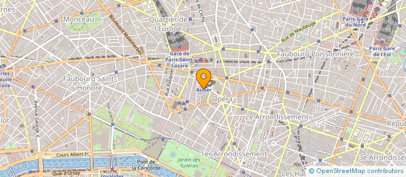 localisation de l'entreprise CABINET MEDICO CHIRURGIC AUBER  PARIS