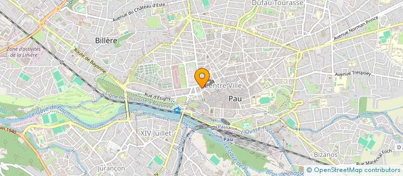localisation de l'entreprise CABINET MENARD MASOUNABE ET ASSOCIES à PAU