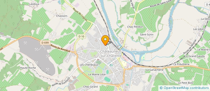 localisation de l'entreprise CABINET MERGAULT GOUIN-BRUNEAU à CHATEAUNEUF-SUR-CHARENTE